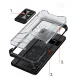 Hibridinis dėklas Crystal Ring Case skirtas Samsung Galaxy A72 4G su žiedu, juodas
