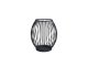 Decorative Metal Candle Holder, 15x15.5 cm, Black