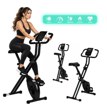 Sulankstomas magnetinis treniruoklis dviratis MOVEPRO 8 pasipriešinimo lygiai 120 kg