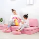 Modulinis vaikiškas fotelis Ecotoys TMSRT-13, 8 dalių, rožinis
