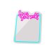 Forever Light LOVE YOURSELF neoninis veidrodis, mėlynas/rožinis