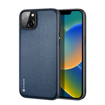 Dux Ducis Fino Case for iPhone 14 Plus, Nylon, Blue