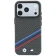 BMW M Quadrille MagSafe dėklas telefonui iPhone 18 Pro / 17 Pro, tamsiai pilkas