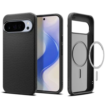 Spigen Liquid Air Mag dėklas Google Pixel 10 Pro XL, matinis juodas
