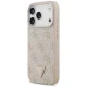 Dėklas Guess iPhone 18 Pro / 17 Pro Leather 4G Triangle Strass MagSafe, rožinis