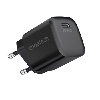 Įkroviklis Choetech PD5007 GaN USB-C PD 30W juodas