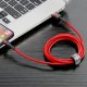 Baseus Cafule Cable Nylon Braided USB / Lightning QC3.0, 2A, 3M, Red
