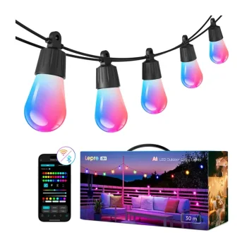 Išmanioji LED girlianda Lepro ZB1-30 Wi-Fi RGB+IC, 30 m