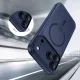 Tech-Protect Magpeak MagSafe CC dėklas iPhone 17 Pro Max, matinė tamsiai mėlyna