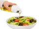 Glass Gravity Oil and Vinegar Dispenser Bottle 510ml, White