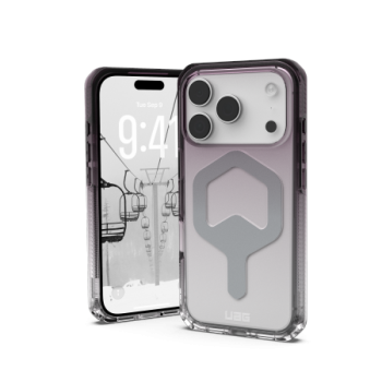 UAG Plyo MagSafe dėklas iPhone 17 Pro telefonui, skaidrus juodas