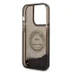 Karl Lagerfeld Liquid Glitter RSG dėklas, skirtas iPhone 14 Pro, juodas