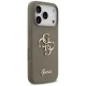 Guess iPhone 17 Pro Max Case Silicone Big 4G Script, Brown