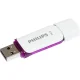 USB atmintinė Philips Snow Edition 64 GB USB 2.0, 2 vnt., balta / violetinė
