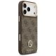 Guess 4G Strass Logo & Big Strap MagSafe dėklas iPhone 17 Pro Max, rudas