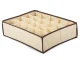Underwear and Socks Drawer Organizer, 20 Compartments, Beige