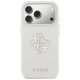 Guess FW Resin Logo dėklas iPhone 17 Pro telefonui, smėlio spalvos