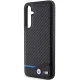 BMW Leather Carbon dėklas Samsung Galaxy S23 FE S711 BMHCS23FE22NBCK, juodas