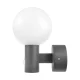 Maclean MCE515 GR LED fasado šviestuvas su judesio jutikliu, 15W, IP65, pilkas
