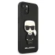 Karl Lagerfeld Saffiano Ikonik dėklas, skirtas iPhone 13 mini, juodas