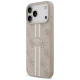 Dėklas Guess 4G Printed Stripes MagSafe, skirtas iPhone 17 Pro Max, rožinis