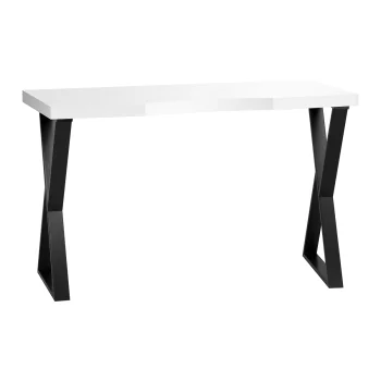 Cosmetic Manicure Table Momo 04-BL, White and Black