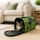 Green Carrier Bag for Cats and Small Dogs (37x22.5x18 cm)
