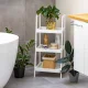 ModernHome 3-Tier Ladder Shelf Nightstand, White