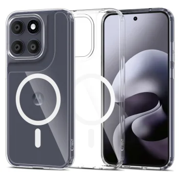 Tech-Protect FlexAir Hybrid MagSafe dėklas Motorola Moto G67 / G77, skaidrus
