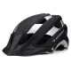 Wozinsky MTB dviratininko šalmas su nuimamu snapeliu, L dydis (57-62 cm), juodas/sidabrinis