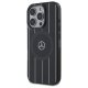 Mercedes dėklas iPhone 16 Pro telefonui Double Layer Crossed Lines MagSafe, juodas