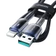 Joyroom S-A42 USB-A į Lightning laidas 3A 1.2m, juodas