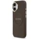 Guess Peony Hot Stamp MagSafe dėklas iPhone 17 telefonui, rudas