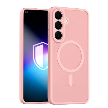 Dėklas 3mk Misty MagCase skirtas Samsung Galaxy S26 FE, rožinis