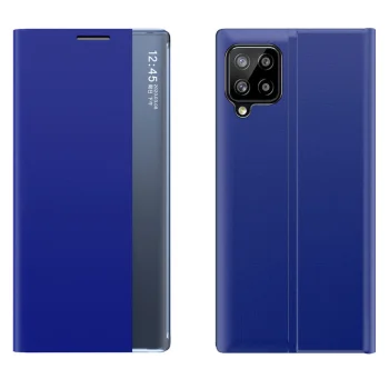 Atverčiamasis dėklas Sleep Case su langeliu Samsung Galaxy A22 4G, mėlynas