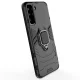 Dėklas telefonui Samsung Galaxy S22+ su žiedu Ring Armor, juodas