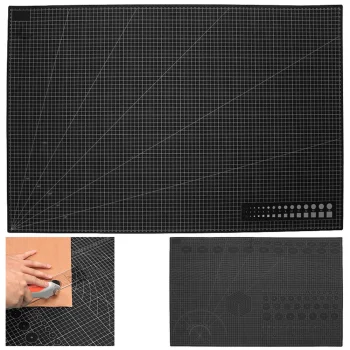Savaime atsistatantis pjaustymo kilimėlis A1 60 x 90 cm, dvipusis, juodas