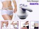 Kūno masažuoklis RELAX SPIN su 4 antgaliais