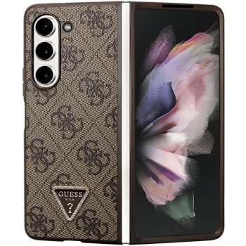 Guess dėklas Samsung Galaxy Z Fold 5 telefonui, rudas
