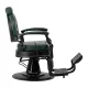 Barber Chair Gabbiano President Green with Black Base