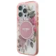 Dėklas Guess iPhone 16 Pro Max IML Flower & Tonal Circle MagSafe, rožinis
