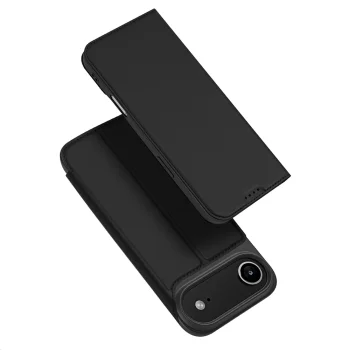 Dux Ducis atverčiamasis dėklas „iPhone 17 Air“ Skin Pro, juodas
