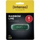 USB atmintinė Intenso Rainbow Line 8 GB USB 2.0, žalia