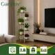 Gardlov metalinis 7 aukštų stovas gėlėms (120 cm), baltas/medžio