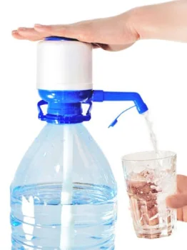 Rankinė vandens pompa su adapteriu 5-6 L buteliams Balta/Mėlyna