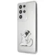 Karl Lagerfeld dėklas Samsung Galaxy S21 Ultra telefonui Choupette Fun, skaidrus
