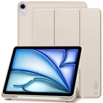 Planšetinio kompiuterio dėklas Tech-Protect SmartCase Pen, skirtas iPad Air 10.9 / 11, smėlio spalvos