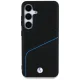 BMW Leather Textured and Smooth MagSafe dėklas skirtas Samsung Galaxy S25, juodas