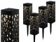 Decorative Garden Solar Lights with Twilight Sensor, 4 pcs
