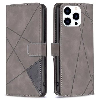 Atverčiamas dėklas iPhone 14 Pro, pilkas